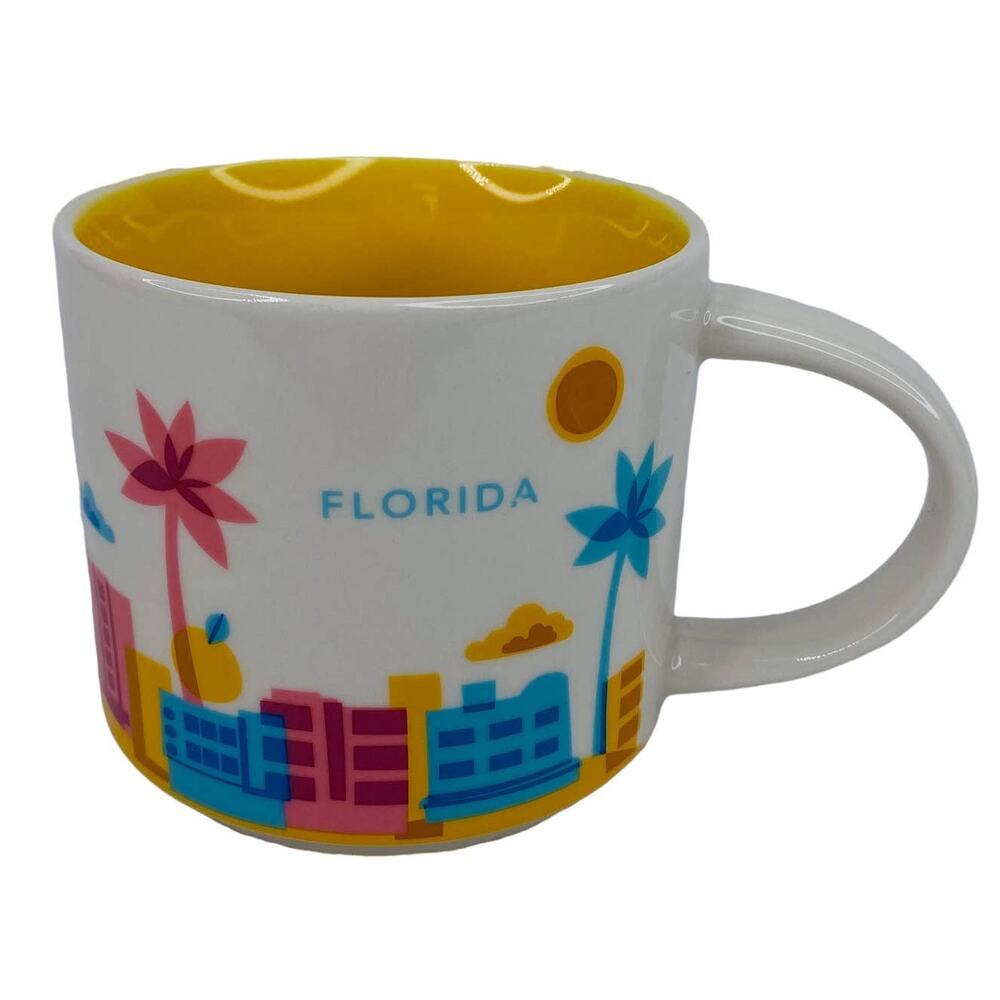 Starbucks Florida Coffee Cup Mug 14 oz You Are Here Collection 2015